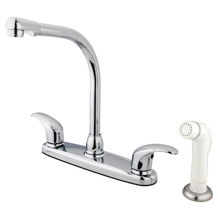 Kingston Brass Legacy 8" Centerset Kitchen Faucet, Chrome KB711LL